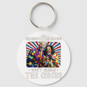 Changing The Clown Won't Change The Circus Kamala  Key Ring