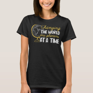 Changing The World Dyslexic Dyslexia Awareness Cl T-Shirt