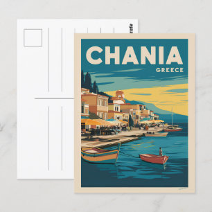 Chania Greece vintage gifts souvenirs Postcard
