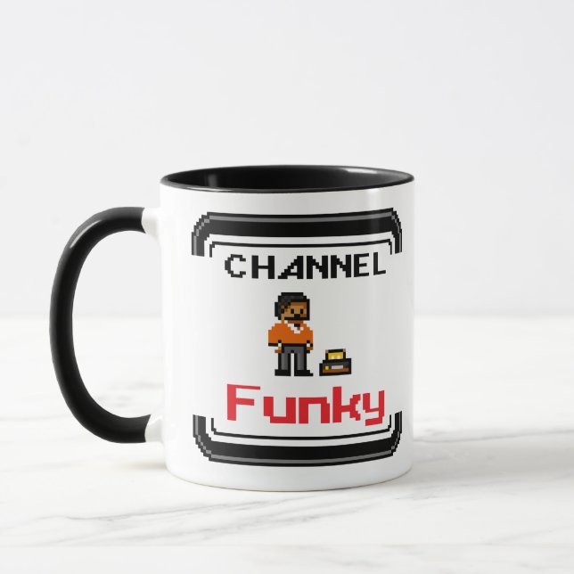 Channel Funky Pixel Art Mug (Left)