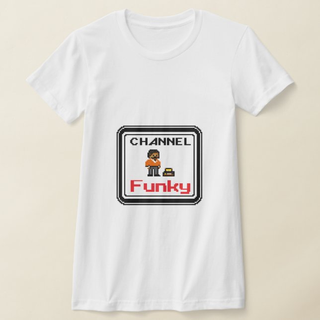 Channel Funky- Pixel Art T-Shirt (Laydown)