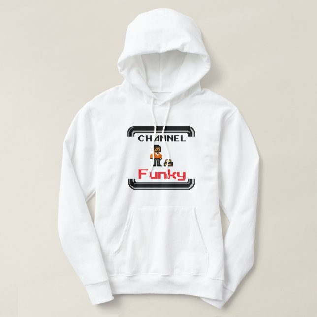 Channel Funky Pixel Art T-Shirt Hoodie (Design Front)