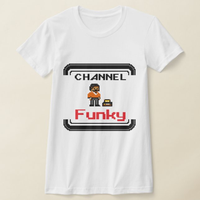 Channel Funky Pixel Art T-Shirt Tank Top (Laydown)