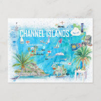 Channel Islands Guernsey Jersey Alderney Map