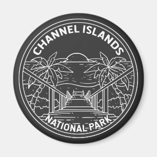 Channel Islands National Park California Monoline  Magnet