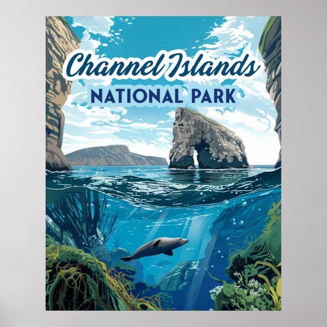 Channel Islands National Park California Ocean Poster (Front)