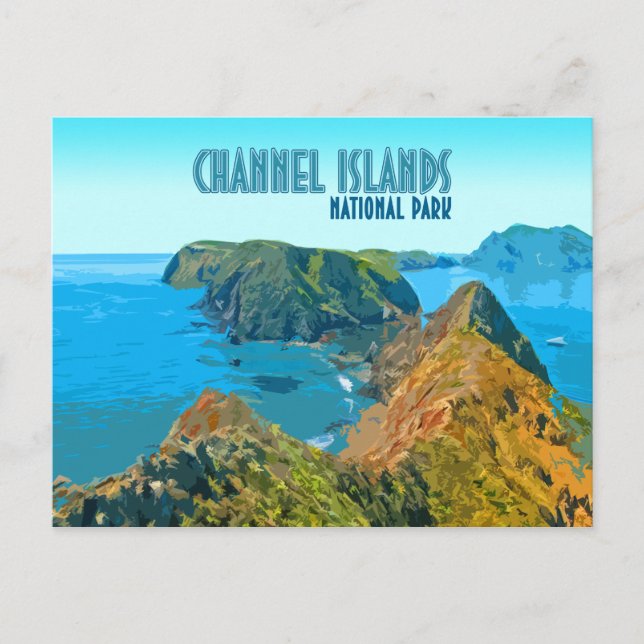 Channel Islands National Park California Vintage Postcard (Front)