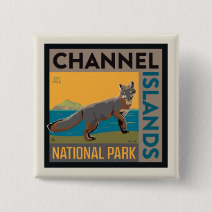 Channel Islands National Park   Fox 15 Cm Square Badge