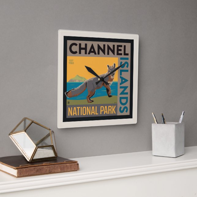 Channel Islands National Park | Fox Square Wall Clock (Office)