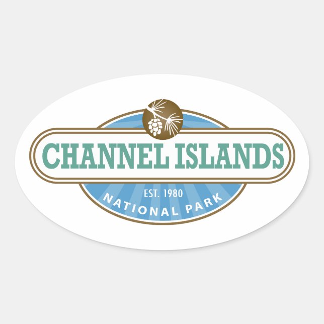 Channel Islands National Park Oval Sticker (Front)