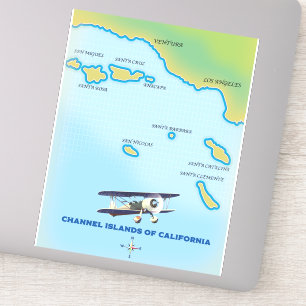 Channel Islands of California map
