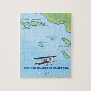 Channel Islands of California map Jigsaw Puzzle