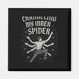 Channeling My Inner Spider Gothic Climbing Graphic Magnet