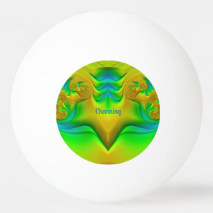 CHANNING ~ Ping Pong Ball, Green Blue Yellow ~ Ball