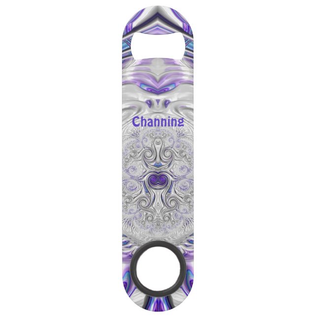 CHANNING ~ Purple Silver White ~ Fractal ~  (Front)