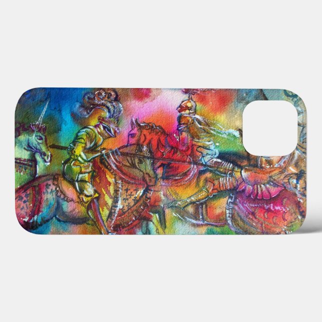 CHANSON DE ROLAND,COMBAT OF KNIGHTS IN TOURNAMENT  Case-Mate iPhone CASE (Back (Horizontal))