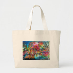 CHANSON DE ROLAND/ COMBAT OF KNIGHTS IN TOURNAMENT LARGE TOTE BAG