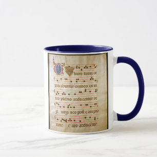 chant manuscript.jpg, Gregorian Chant:, The "cu... Mug