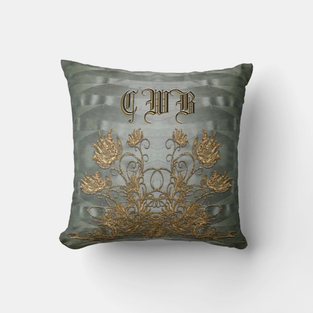 Chantelvilla Monogram Throw Pillow (Front)