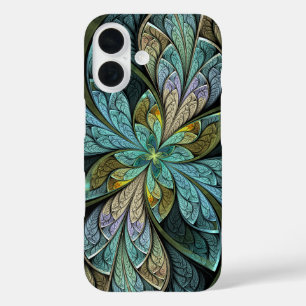 Chanteuse Glace Turquoise Abstract iPhone 16 Case
