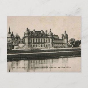 Chantilly chateau Castle  Replica 1925 Postcard