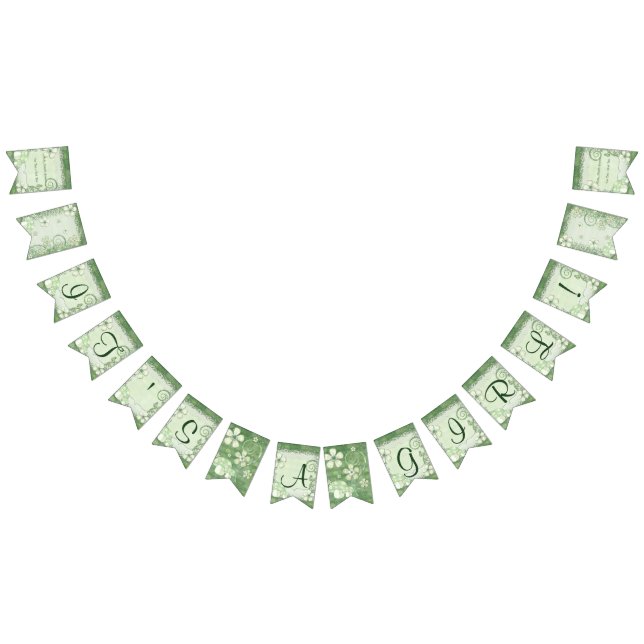 Chantily Whimsical Mixed Media IT'S A GIRL Bunting (All)