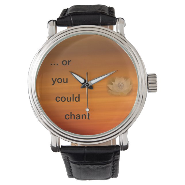 Chanting Reminder Watch - SGI Buddhist (Front)