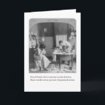 Chanuka Cooks Greeting Card<br><div class="desc">"Every Chanuka when it came time to make the latkes,  Bunny somehow always got stuck with grating the onions."</div>