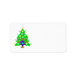Chanukah and Christmas Together Label