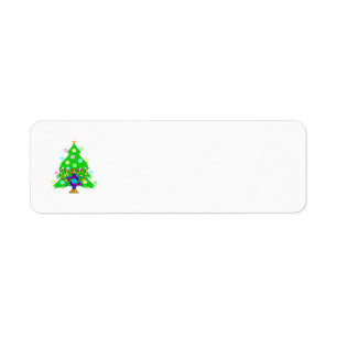 Chanukah and Christmas Together Return Address Label