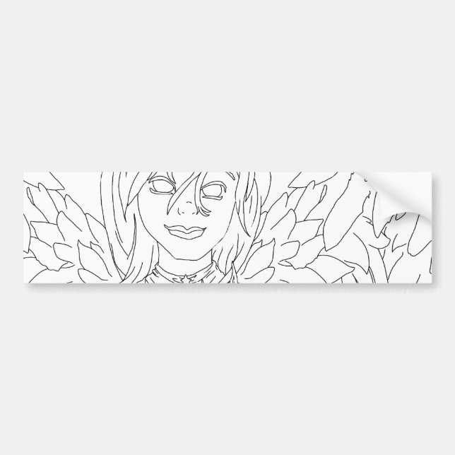 Chanukah Angel Bumper Sticker (Front)