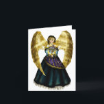 Chanukah Angel Holiday Card<br><div class="desc">Original artwork by Thedustyphoenix. http://www.thedustyphoenix.com</div>