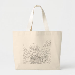 Chanukah Angel Large Tote Bag