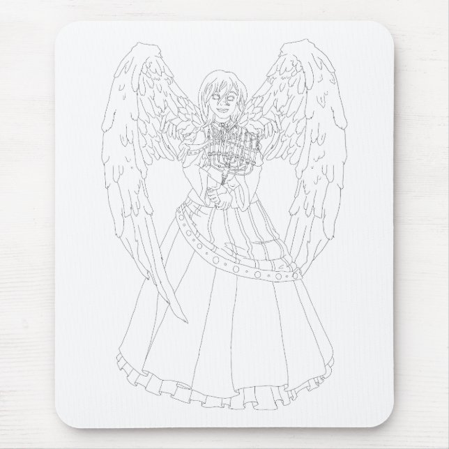 Chanukah Angel Mouse Pad (Front)