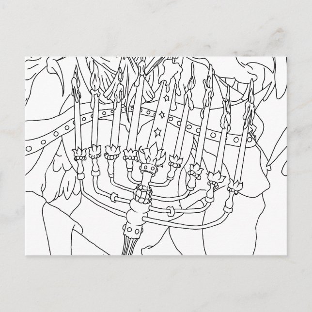 Chanukah Angel Postcard (Front)