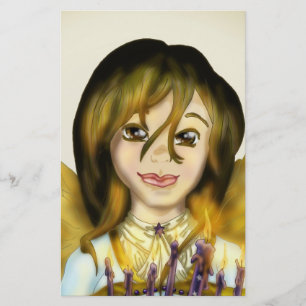 Chanukah Angel Stationery