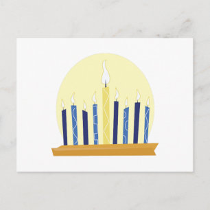 Chanukah Candles Postcard