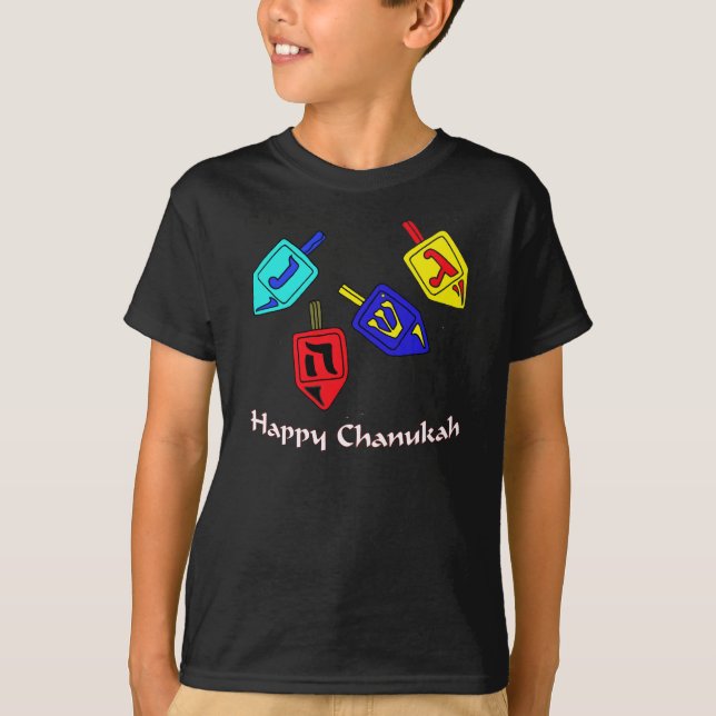 Chanukah Dreidels T-Shirt (Front)