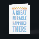 Chanukah greeting card<br><div class="desc">A gorgeous, simple, retro-modern Chanukah card for any recipient with customizable text on the inside.</div>