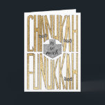 "Chanukah is so much Funukkah" Greeting Card<br><div class="desc">"Here's to a "Chanukah is so much Funukkah" Greeting Card with Envelope. To personalise this card simply delete text inside and add your own words. Choose your favourite font style, colour, size, and wording. The text, "is so much" on the front of this card can also be replaced! Have fun!...</div>