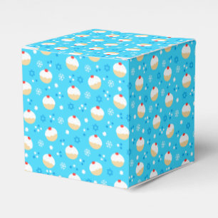 Chanukah Jelly Doughnuts Jewish Stars Snowflakes Favour Box