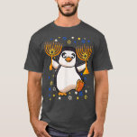 Chanukah Jewish Menorah Penguin Funny Hanukkah  T-Shirt<br><div class="desc">Chanukah Jewish Menorah Penguin Funny Hanukkah  .</div>