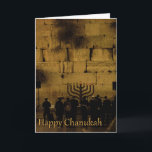 Chanukah Menorah at the Kotel Holiday Card<br><div class="desc">The third night of Chanukah at the Kotel,  the Western Wall in the Old City of Jerusalem.  As we light the Menorah,  we celebrate this Jewish Holiday with songs and prayers of thanksgiving.</div>