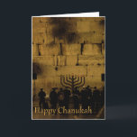 Chanukah Menorah at the Kotel Holiday Card<br><div class="desc">The third night of Chanukah at the Kotel,  the Western Wall in the Old City of Jerusalem.  As we light the Menorah,  we celebrate this Jewish Holiday with songs and prayers of thanksgiving.</div>