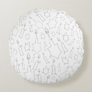 Chanukah Round Cushion