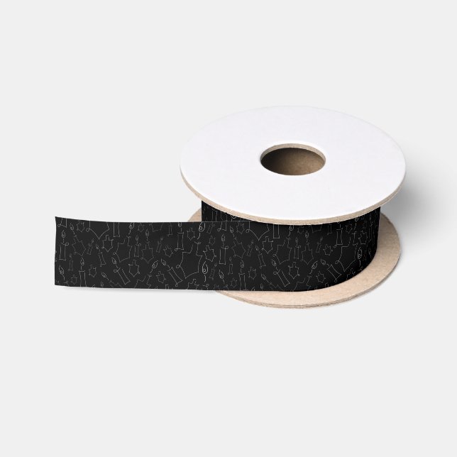 Chanukah Satin Ribbon (Spool)