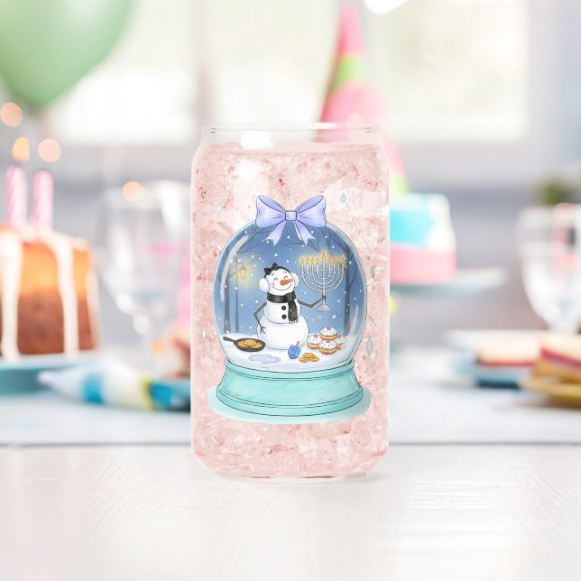 Chanukah Snow Globe Can Glass (Insitu (Birthday))