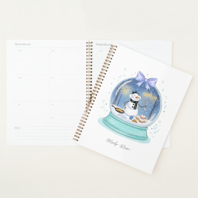 Chanukah Snow Globe Planner (Display)