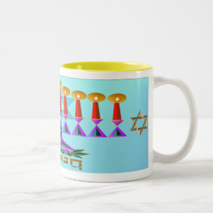 Chanukah Two-Tone Coffee Mug
