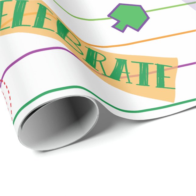 Chanukah Wrapping Paper "Hanukkah Party" (Roll Corner)